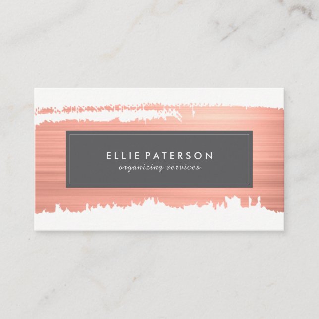 Personal Organizer Business Card Template (Front)