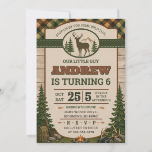 Personal Our Little Hunter Birthday Party Invitation