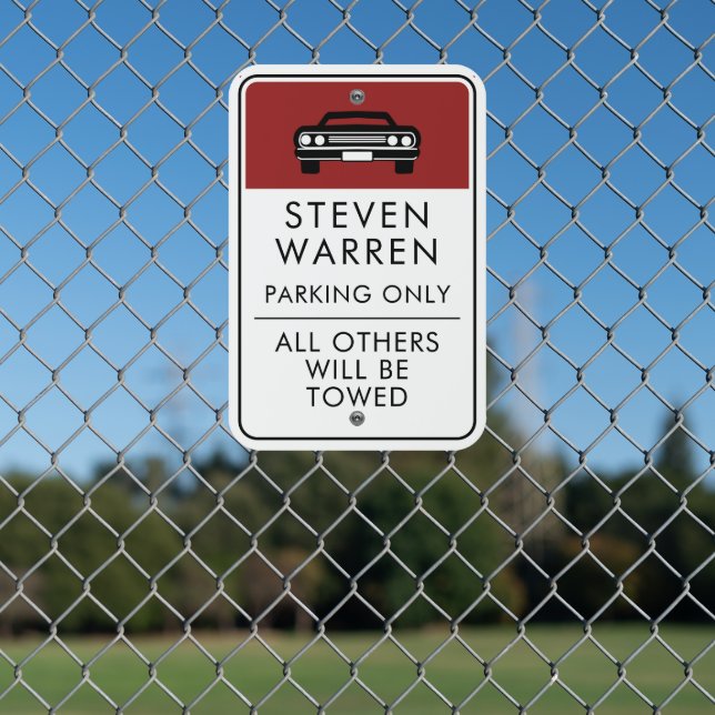 personal parking sign (In Situ(Fence))