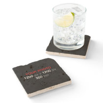 Personal Photo Creation - Travertine Stone Coaster Personal Photo Creation - Travertine Stone Coaster