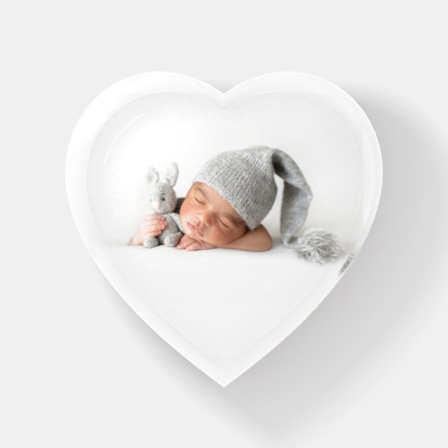 Personal Photo Paperweight Home Work Office (Front)