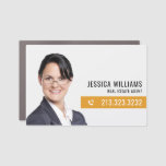 Personal Photo Real Estate Agent Car Magnet at Zazzle