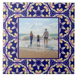 Personal Photo Spanish Mediterranean Style Pattern Ceramic Tile