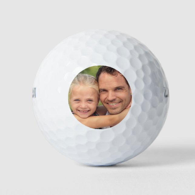 Personal photo template golf balls (Front)
