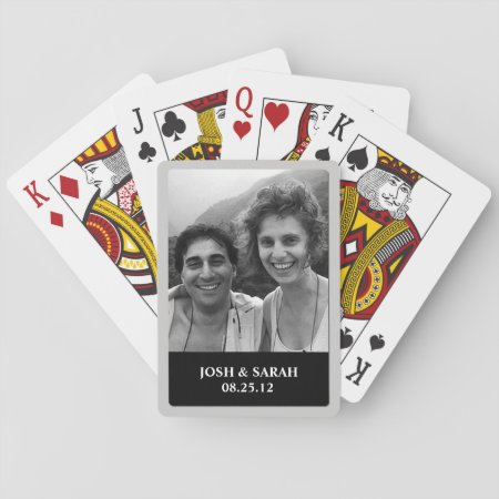 Personal Photo Text  Playing Cards