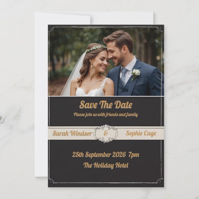 Personal Photo Wedding Invitation (Front)