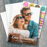 Personal Photo Weekly Monthly Wedding Planner<br><div class="desc">Wedding planner with your favorite photo on the front - personalized with your details in chic lettering. Planner includes monthly and weekly layouts,  12 months,  60 pages with laminated soft cover front and back covers.</div>