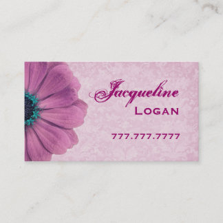 Personal Pink Daisy Business Card