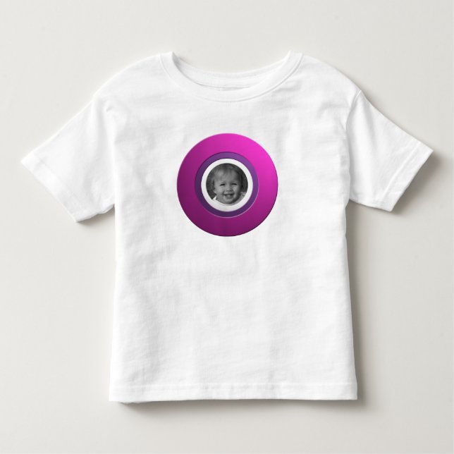 Personal Pink Ring with Custom Photo Toddler T-shirt (Front)