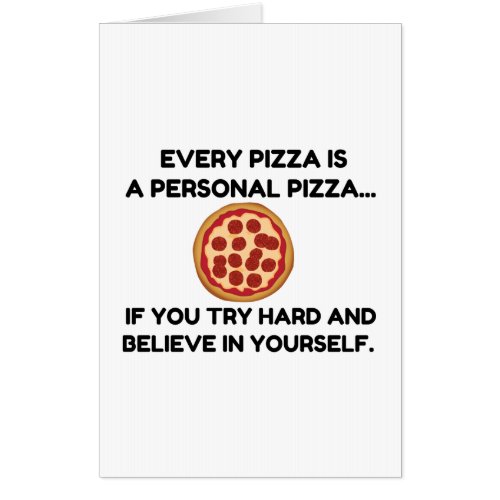 PERSONAL PIZZA CARD