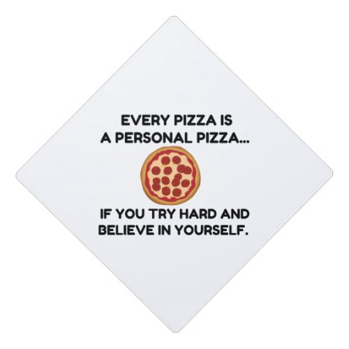 PERSONAL PIZZA GRADUATION CAP TOPPER