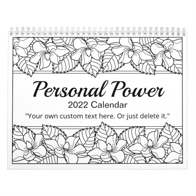 Personal Power Color Me Calendar (Cover)
