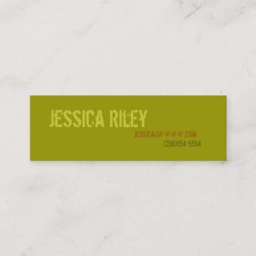 Personal Profile Cards - Camp Business Card Template