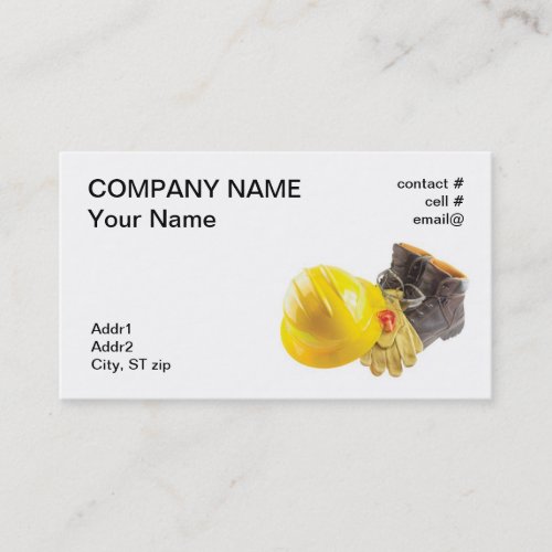 Personal Protective Equipment Business Card