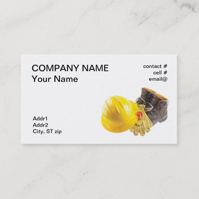 Personal Protective Equipment Business Card (Front)