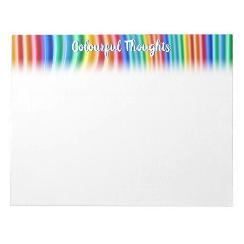 Personal Rainbow design Notepad