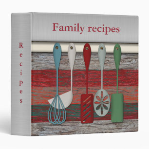 Personal recipe book cookbook family favorite 3 ring binder