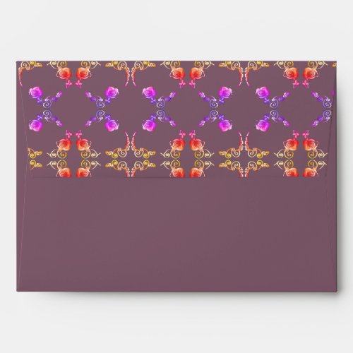 Personal Rose Hearts Stationery  Envelope