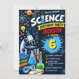 Personal Science Lab Birthday Invitation