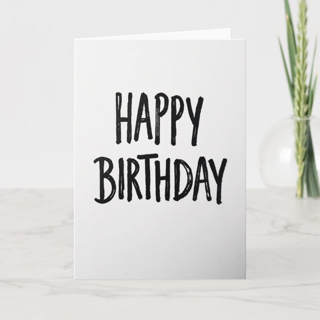 Personal Script Birthday Card (Front)