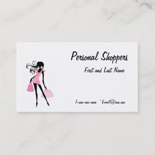 Customizable Personal Shopper Business Card