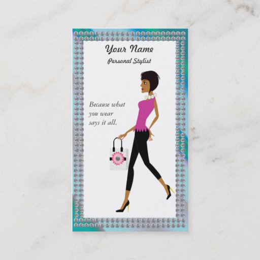 Customizable Chic Shopper, Personal Shopper Business Card