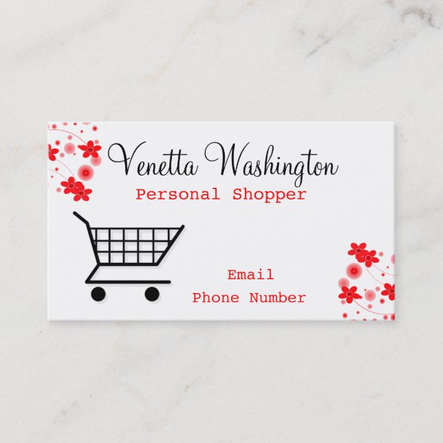 Personal Shopper Business Card (Front)