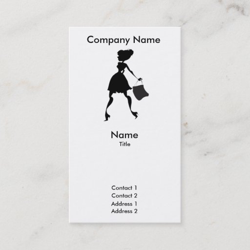 Customizable Personal Shopper Business Card