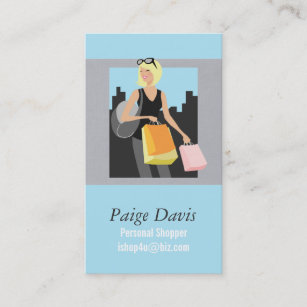 GIRLY PERSONAL SHOPPER AND STYLE CONSULTANT BUSINESS CARDS - Girly Business  Cards