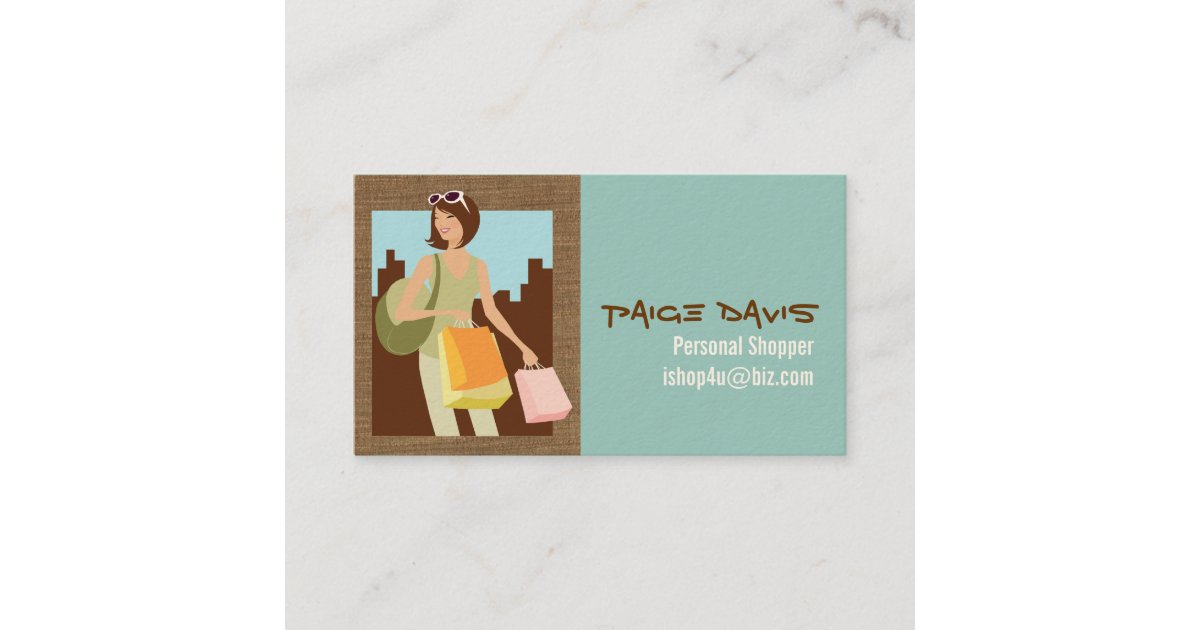 Personal Shopper Business Card, Zazzle