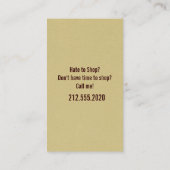 Personal Shopper Business Cards (Back)