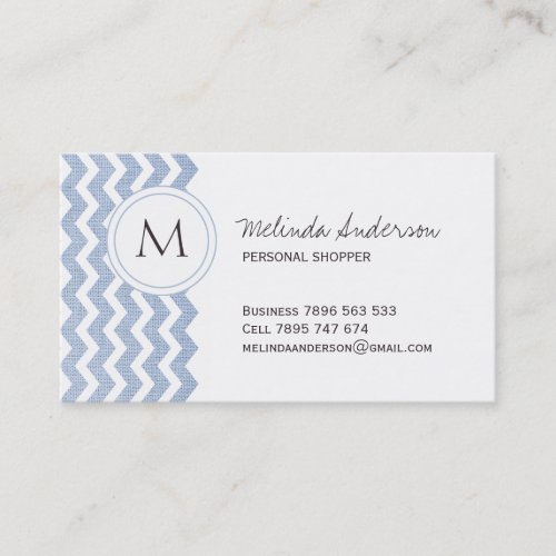 Personal Shopper Chevron Business Card