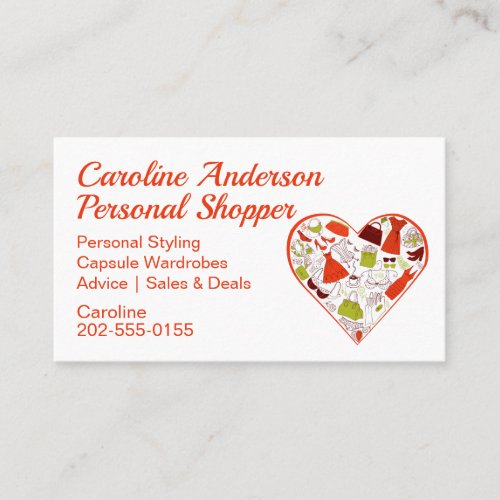Personal Shopper Clothes Fashion Stylist Business Card