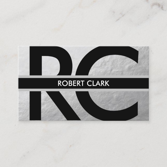 Personal Silver Foil Business Card (Front)