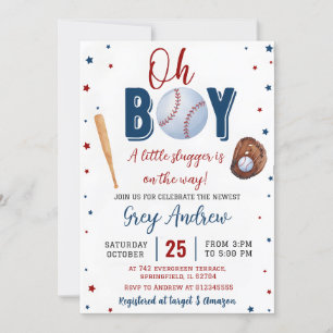 Personal Simple Sports Baby Shower Invitation