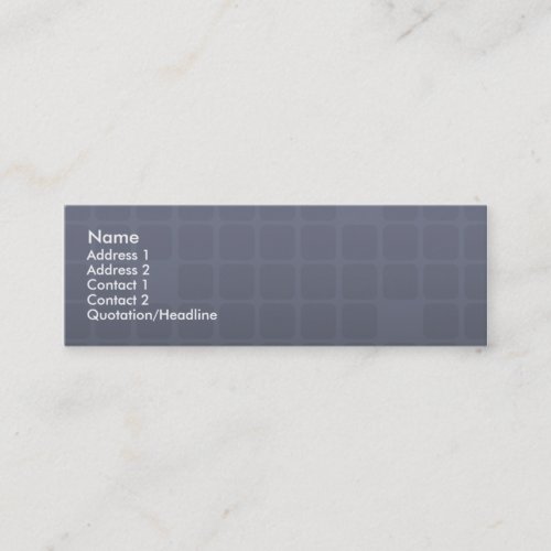 Personal Skinny Business Card