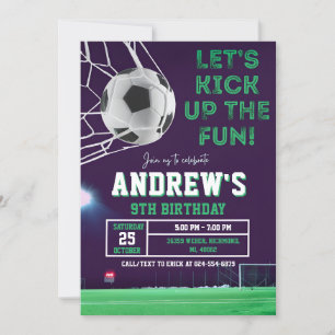 Personal Soccer Birthday Invitation Template
