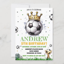 Personal Soccer Birthday Party