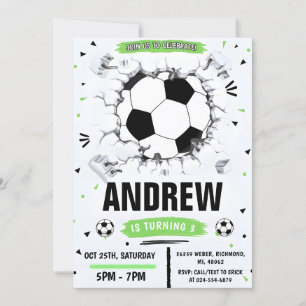Personal Soccer Birthday Party Invitation