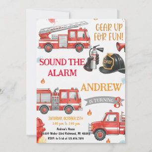 Personal Sound The Alarm Birthday Invitation