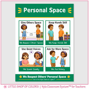 Personal Space Classroom Anchor Chart