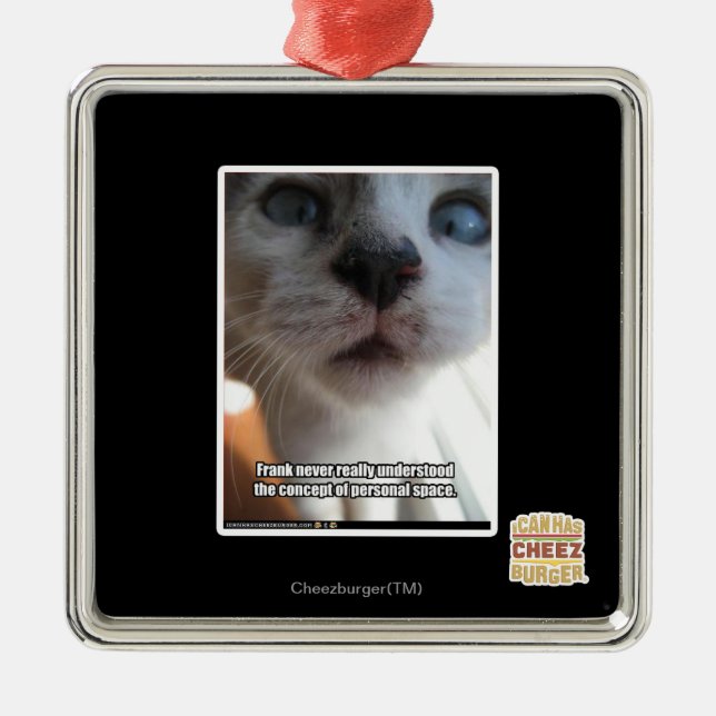 Personal Space Metal Ornament (Front)