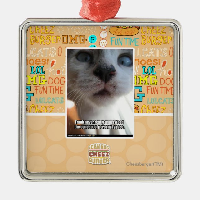 Personal Space Metal Ornament (Front)