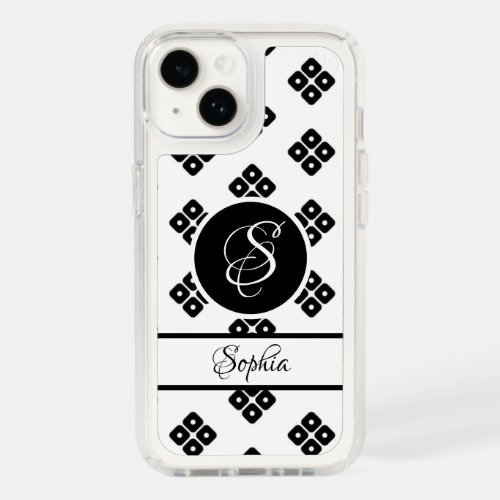 PERSONAL SPECK IPHONE 14 CASE BLACK AND WHITE  