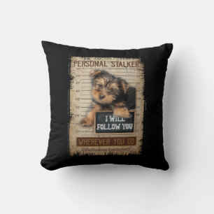 Personal Stalker Portuguese Water Dog I'll Follow Throw Pillow