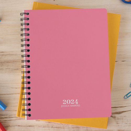 Personal Stationery  Bubblegum Pink 2024 Weekly Planner