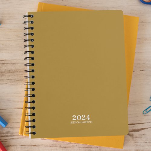Personal Stationery â Gold 2024 Weekly Planner