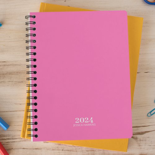 Personal Stationery  Hot Pink 2024 Weekly Planner