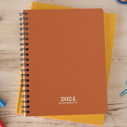 Personal Stationery • Pumpkin Orange 2024 Weekly Planner