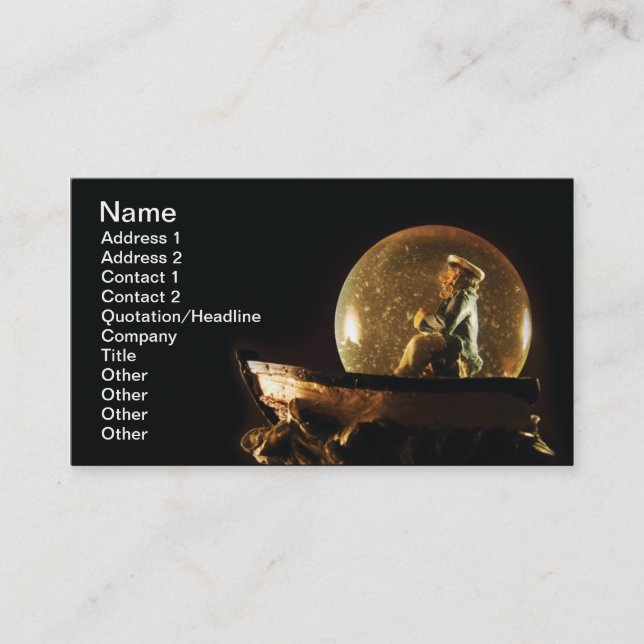 Personal storm business card (Front)
